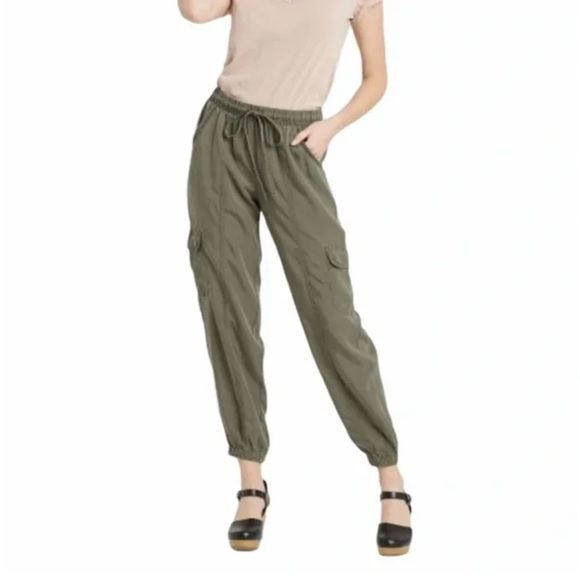 Olive Green Cargo Jogger Pants | Knox Rose | Sz Small - Picture 9 of 9